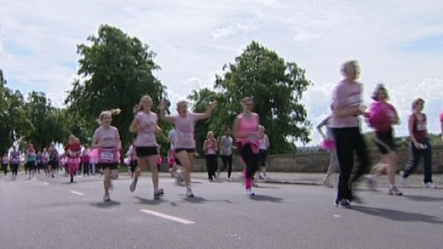 Setting the pace on the 5km course