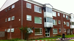 The block of flats where a fire broke out which lead to over 20 people being evacuated and 4 rescued.
