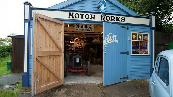 Vintage Motor Works Shed