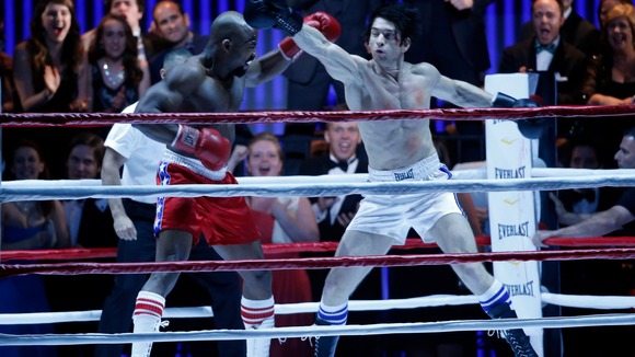 The cast of Rocky performs 'Eye of the Tiger'