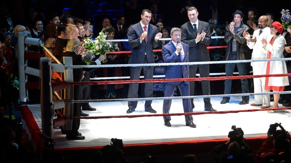 Sylvester Stallone, who played Rocky on the big screen, at the premiere of Rocky the musical