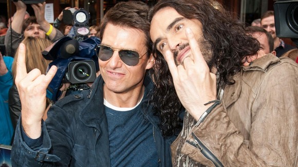 Tom Cruise and Russell Brand