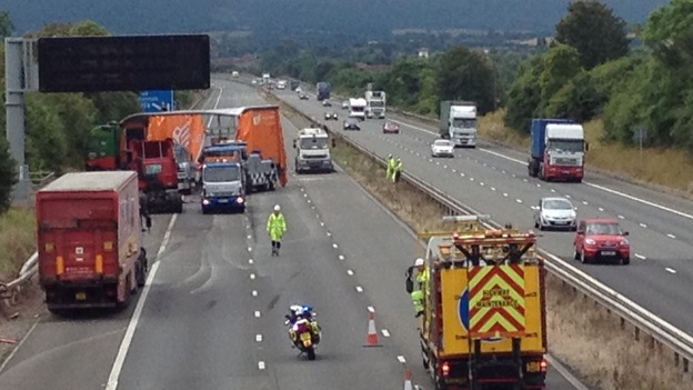 Motorway closure on M5