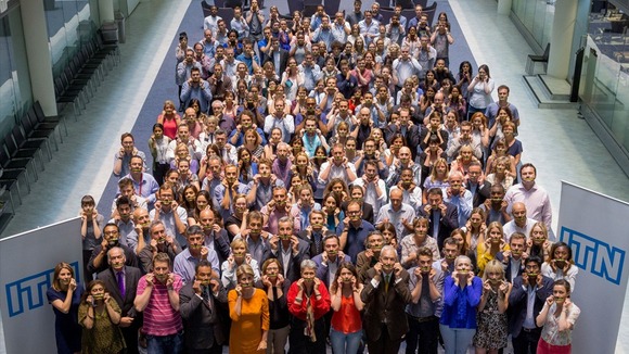 ITN journalists show their support for the Al Jazeera journalists.
