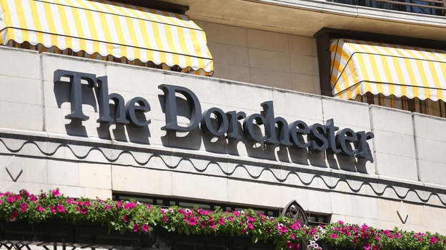 The five-star Dorchester Hotel in London where the drugs deal with an undercover reporter took place.