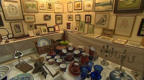 Items, including cutlery and furniture, is up for auction
