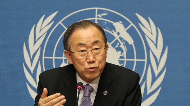The UN Chief Ban Ki-Moon.