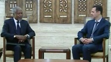 Annan's trip to Damascus follows a violent day in which activists say at least 72 people were killed