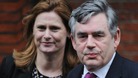 Former Prime Minister Gordon Brown and his wife Sarah arrive at the Royal Courts of Justice, London, to attend the Leveson Inquiry.