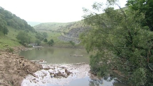 The quarry lake near to Pennal
