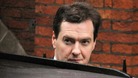 Chancellor George Osborne arrives at the Leveson Inquiry