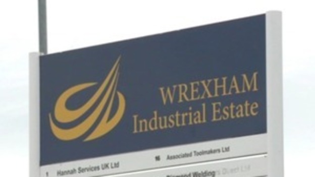 Sign for Wrexham Industrial Estate