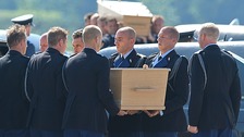 MH17 victims' bodies flown to Netherlands