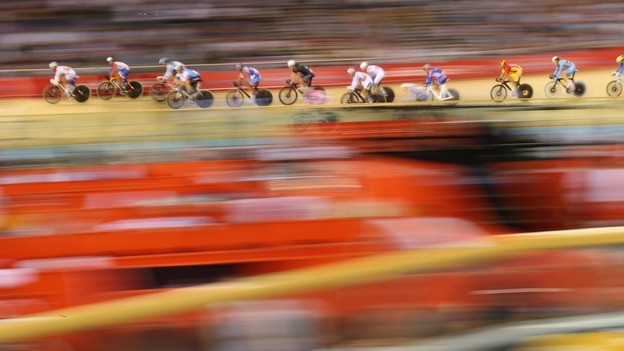 Canadian cyclist Nic Hamilton has been forced out of Glasgow's Commonwealth Games after a collision at Sir Chris Hoy Velodrome. Cyclists can reach speeds of up to 40mph in the velodrome.