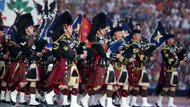 Pipers perform during the 2014 Commonwealth Games.