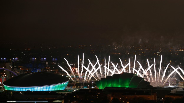 The view as the Games is officially opened.
