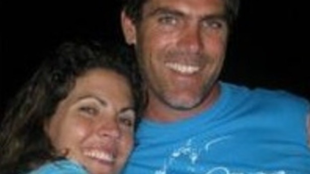 Cameron Dalziel with wife Reine.