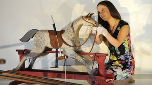 This rocking horse was given to Prince George by US President Barak Obama and his wife Michelle.