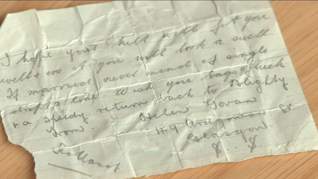 The world war one mystery message