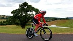 Emma Pooley riding in the National Time Trial Championships