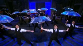 Screengrab from Singin' in the Rain at the Bristol Hippodrome