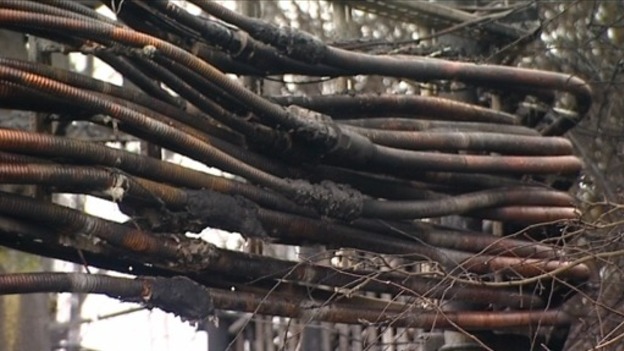 The damage affected TVs, radios and mobile phones
