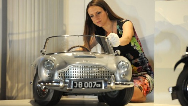 A model Aston Martin DB5 once used by Prince Andrew