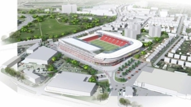 Artist's impression of the Ashton Gate redevelopment