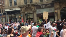 Pro Palsetinian demo in Manchester