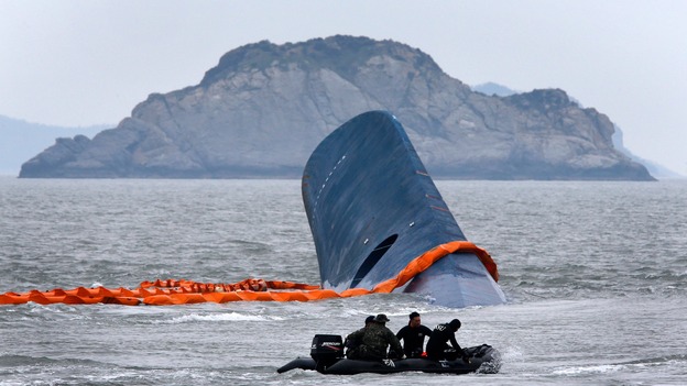 The Sewol ferry sank in April, killing 304 people.