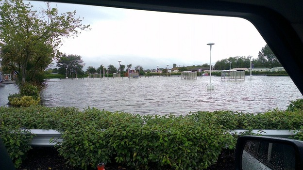 Tesco car park at Bognor Regis in Sussex
