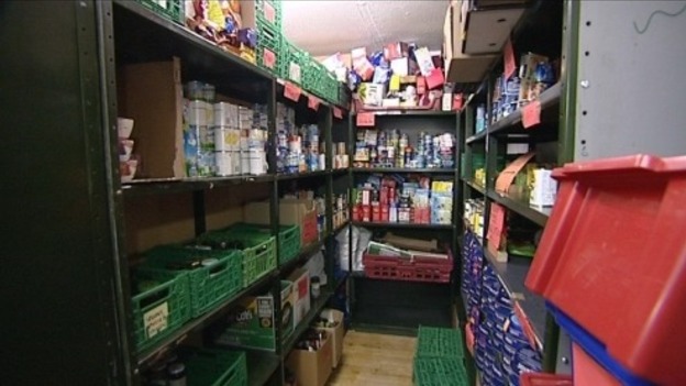 Picture of food bank as 1 in 3 people in the south west struggle for food