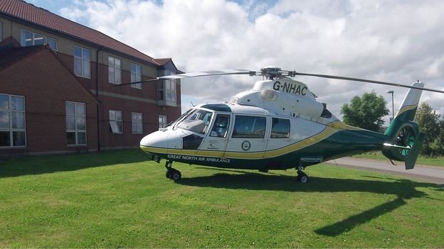 Great North Air Ambulance in operation.