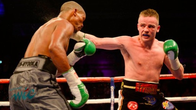 Frankie Gavin fights Sacky Shikukutu earlier this year