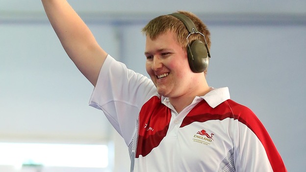 Bath's Kristian Callaghan won a shooting bronze medal