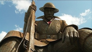 The WW1 statue, called Tommy, has become a nationwide attraction.