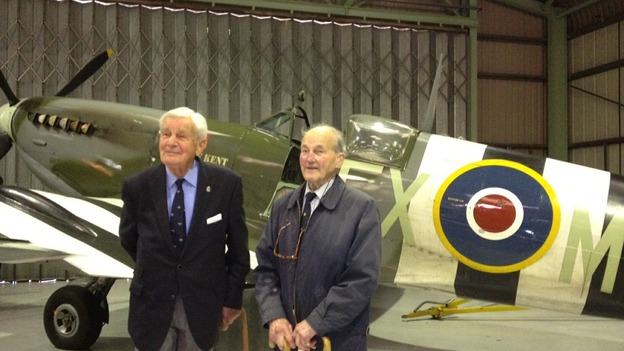 Vetarans at Spitfire launch - Biggin Hill