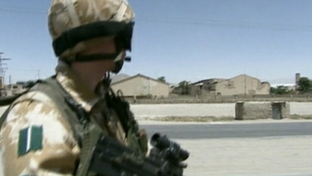 Green Howards on patrol in Afghanistan