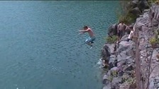 Warnings about the dangers of tombstoning in Somerset quarry
