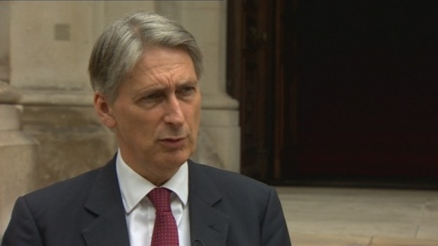 Foreign Secretary Philip Hammond said sanctions were weakening the Russian economy.
