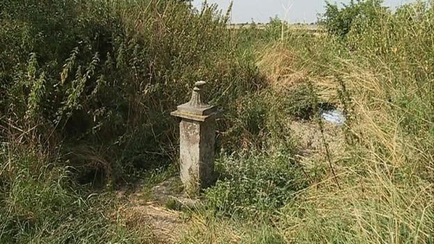 Stone Celtic cross stolen from village near Peterborough.