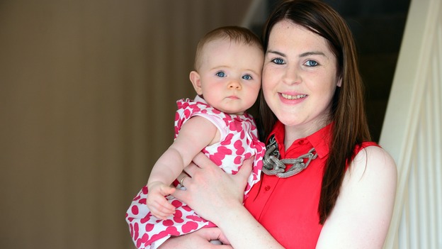 Nicola McNamee and daughter Melissa Rose at home in Lisnaskea, Co. Fermanagh.