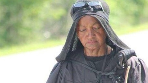 The reason behind the 'Woman in Black's' journey remains a mystery.