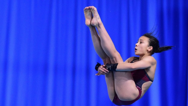 At the age of 13 diver Victoria Vincent has competed in her first Commonwealth Games.