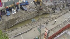 The aftermath of the Taiwan explosions