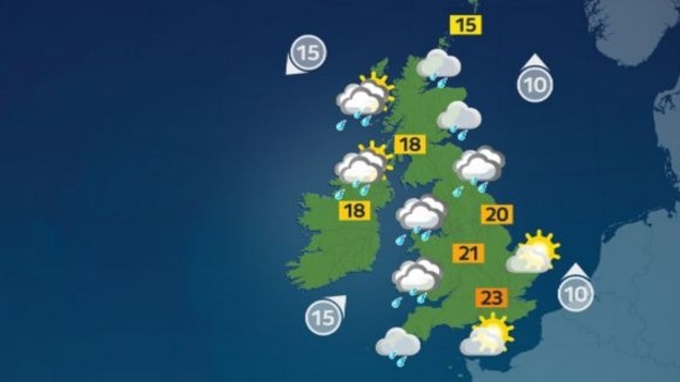 Weather map.
