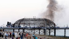 Eastbourne pier fire now being treated as suspicious