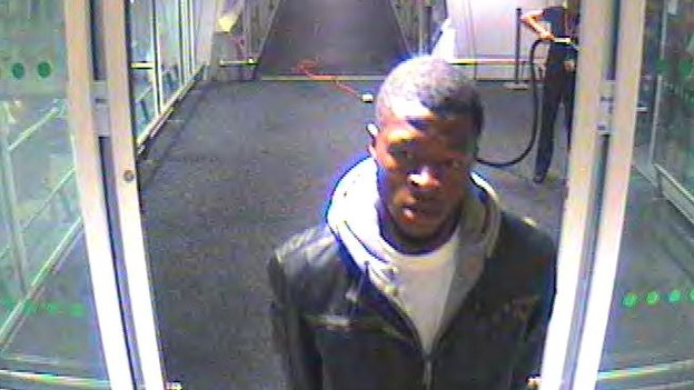 CCTV of Jeffery Okafor taken at Heathrow Airport