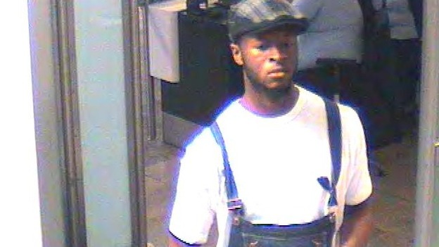 CCTV images of Jeffery Okafor taken at Heathrow Airport
