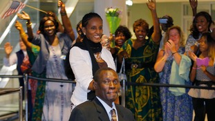 Meriam Ibrahim and husband Daniel Wani were overwhelmed by the welcome.